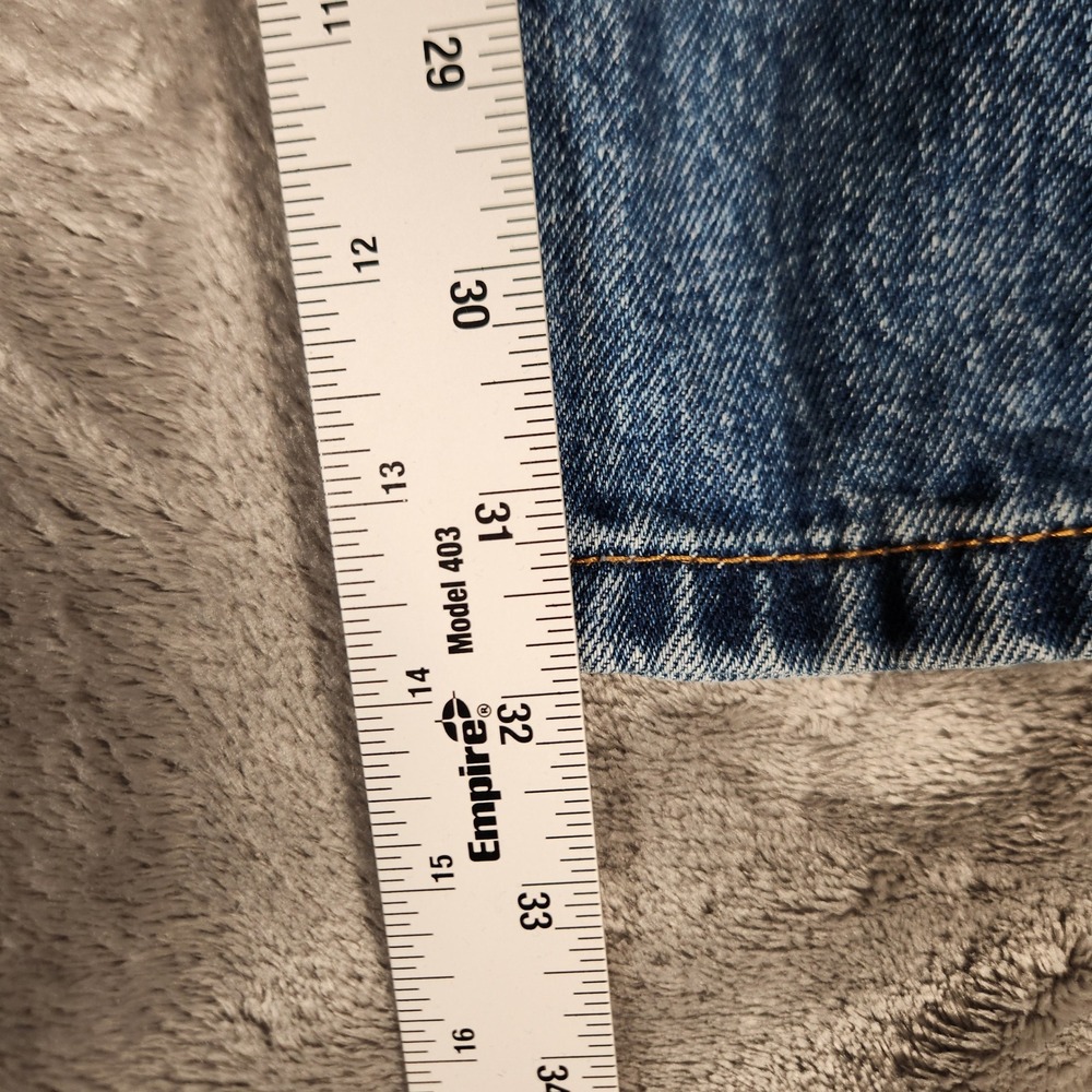 Levi's 505 Jeans Men's‎ 34X32 Blue Excellent Regular Fit Straight Leg 00505-4891 - Picture 4 of 13